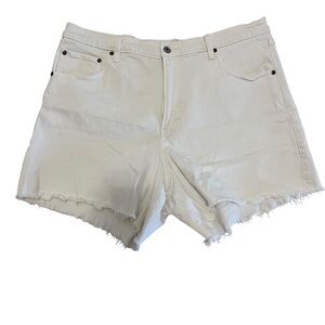 Abercrombie & Fitch  High Rise Dad Short White 33/16 boxE